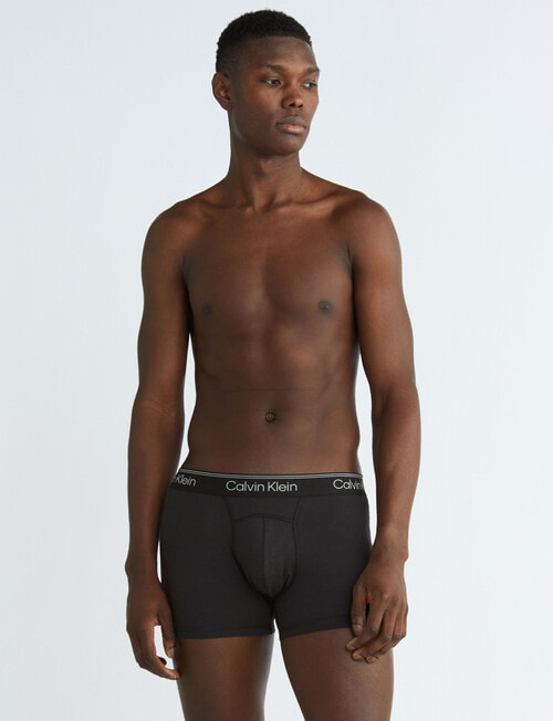 Calvin Klein Active Cotton Trunk, 2-Pack, Black product photo View 02 L