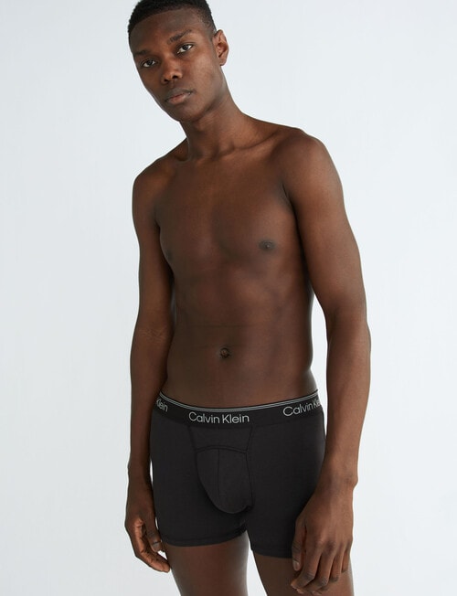 Calvin Klein Active Cotton Trunk, 2-Pack, Black product photo View 04 L