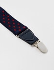 Laidlaw + Leeds Braces, Navy product photo View 04 S