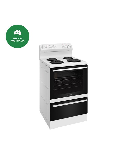 Westinghouse 60cm Electric Freestanding Cooker, WLE624WC product photo View 02 L