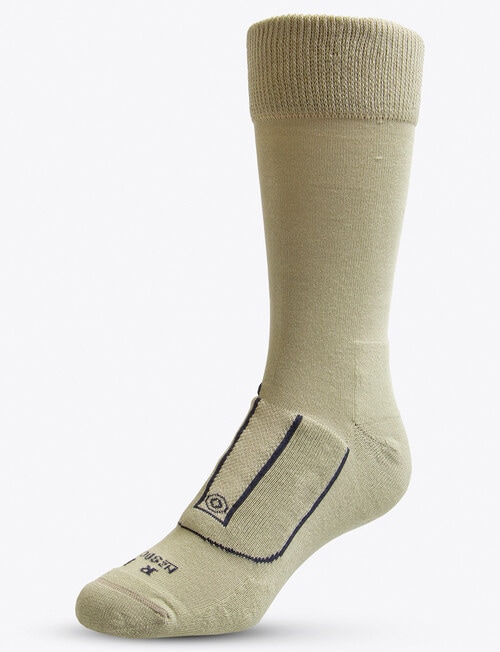 NZ Sock Co. Cotton Health Sock, 2-Pack, Sand & Stone product photo View 02 L