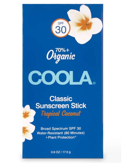 COOLA Classic Organic Sunscreen Stick SPF30, Tropical Coconut, 17g product photo View 03 L