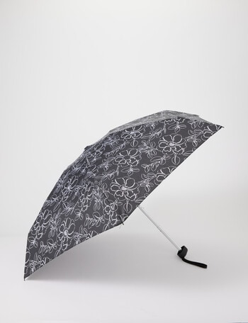 Xcesri Floral Mini Umbrella, Black & White product photo
