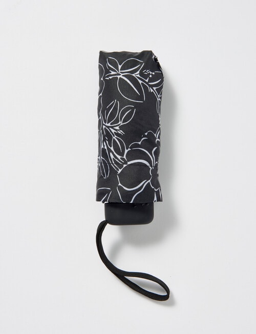 Xcesri Floral Mini Umbrella, Black & White product photo View 02 L