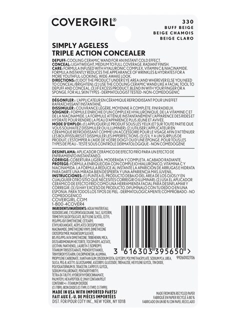 COVERGIRL Simply Ageless Triple Action Concealer product photo View 08 L
