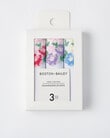 Boston + Bailey Embroidered Floral Handkerchief, Pack of 3 product photo View 02 S