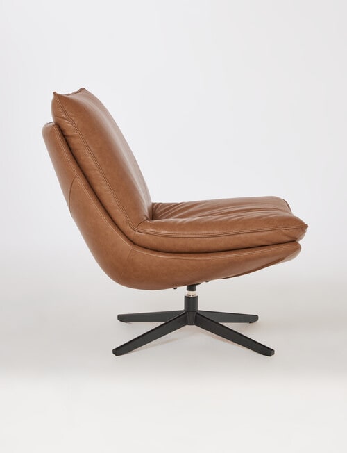 LUCA Kingston Leather Swivel Chair product photo View 03 L