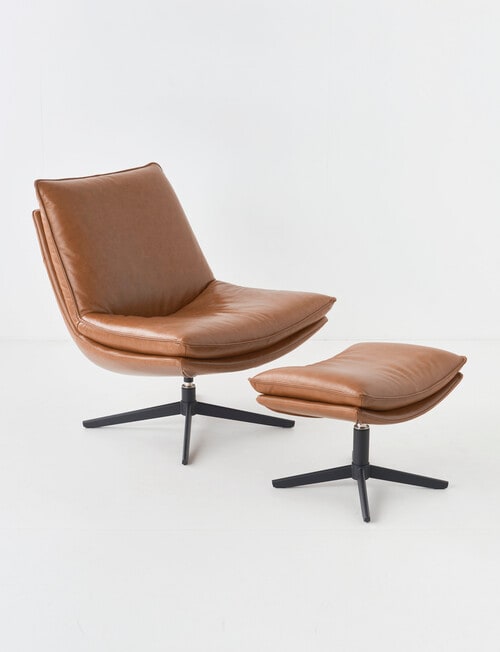 LUCA Furniture Kingston Leather Swivel Chair product photo View 08 L