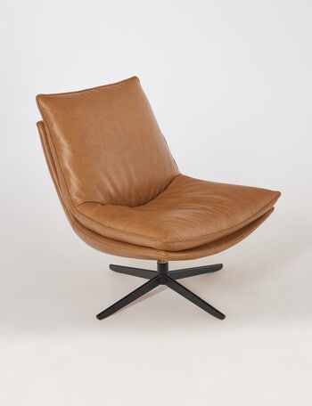 LUCA Furniture Kingston Leather Swivel Chair product photo