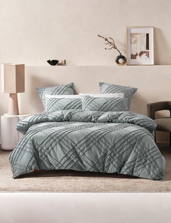 Linen House Elodie Duvet Cover Set, Smoke product photo