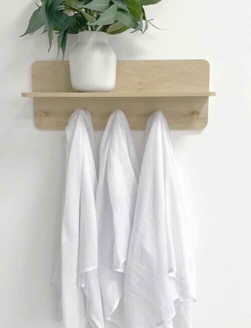 Bubba Blue Nordic Muslin Wrap 3-Pack, White product photo