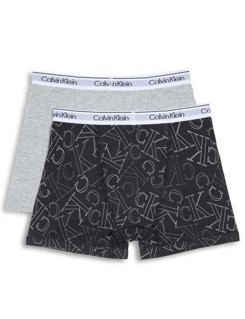 Calvin Klein Modern Cotton Boxer, 2-Pack, Black & Grey product photo View 02 L