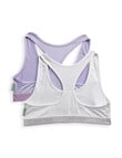 Calvin Klein Recycled Racerback Crop Top, 2-Pack, Lilac & White product photo View 02 S