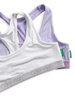 Calvin Klein Recycled Racerback Crop Top, 2-Pack, Lilac & White product photo View 03 S