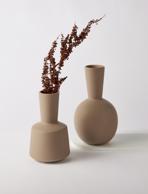 M&Co Atlas Vase, Medium, Greige product photo View 05 L