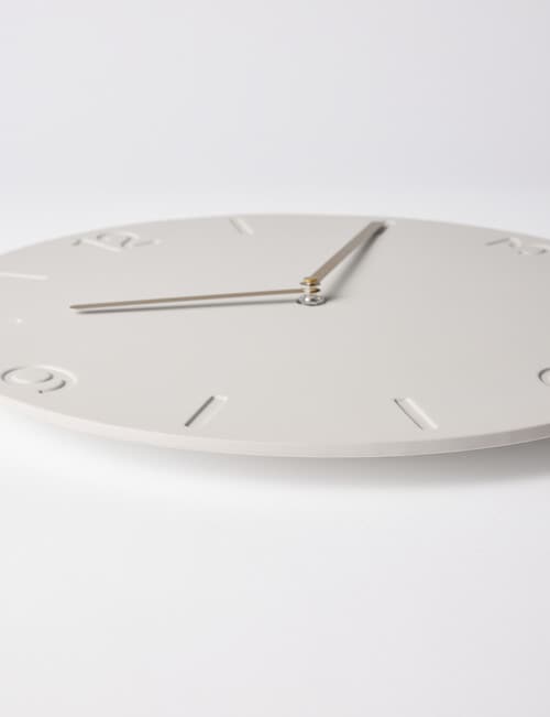 Salt&Pepper Oliver Wall Clock, Stone product photo View 02 L