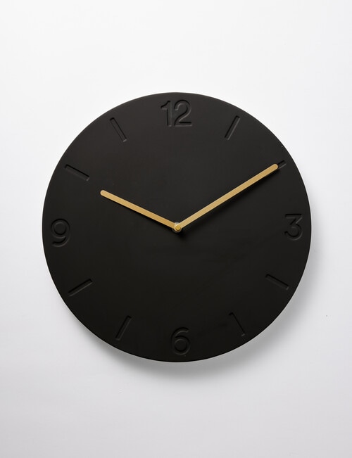 Salt&Pepper Oliver Wall Clock, Black product photo