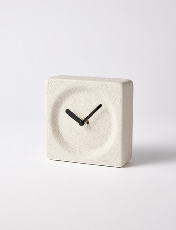Salt&Pepper Oliver Desk Clock, Stone product photo