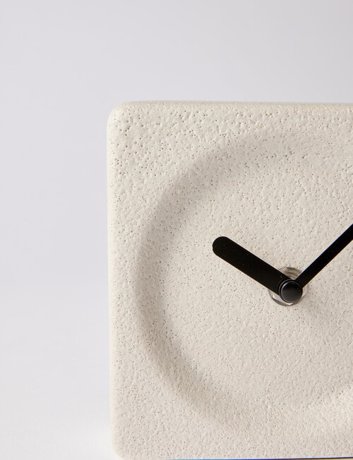 Salt&Pepper Oliver Desk Clock, Stone product photo View 02 L