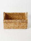 M&Co Rectangle Twisted Weave Basket, Large product photo View 02 S