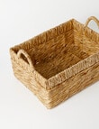 M&Co Rectangle Twisted Weave Basket, Large product photo View 03 S