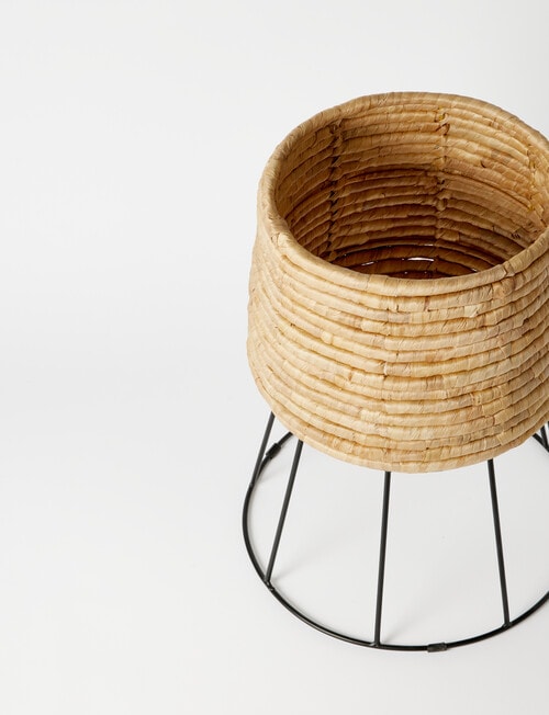 M&Co Stacked Weave Basket Planter product photo View 03 L
