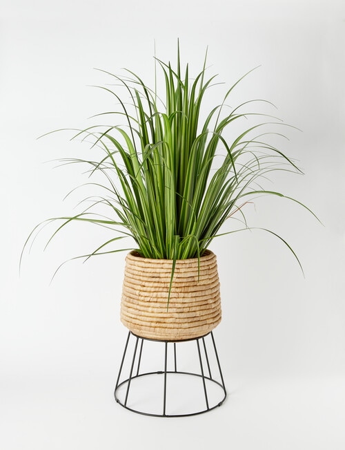 M&Co Stacked Weave Basket Planter product photo View 04 L