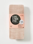 Columbine Liner Cable Merino Tights, Sand product photo View 02 S