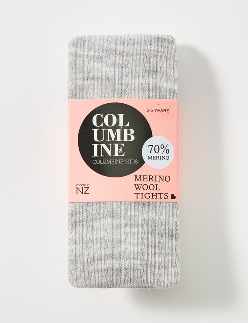 Columbine Liner Cable Merino Tights, Light Grey product photo View 02 L