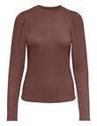 ONLY Nanna Long Sleeve Puff Top, Chocolate Martini product photo