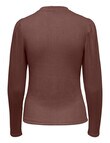 ONLY Nanna Long Sleeve Puff Top, Chocolate Martini product photo View 02 S