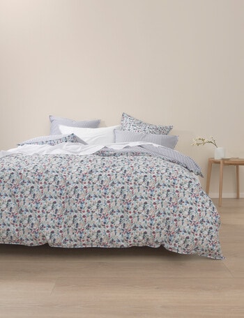 Haven Washed Serena Duvet Cover Set, White product photo