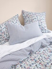 Haven Washed Serena Duvet Cover Set, White product photo View 02 S