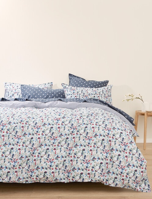 Haven Washed Serena Duvet Cover Set, White product photo View 05 L