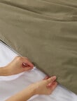 Haven Stone Wash Duvet Cover Set, Olive product photo View 03 S