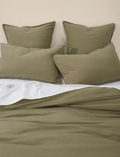 Haven Stone Wash Duvet Cover Set product photo View 06 L