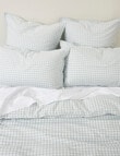 Haven Stone Wash Gingham Duvet Cover Set, Blue product photo View 05 S