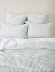 Haven Stone Wash Gingham Duvet Cover Set, Blue product photo View 05 S