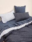 Haven Henri Washed Duvet Cover Set, Midnight product photo View 06 S