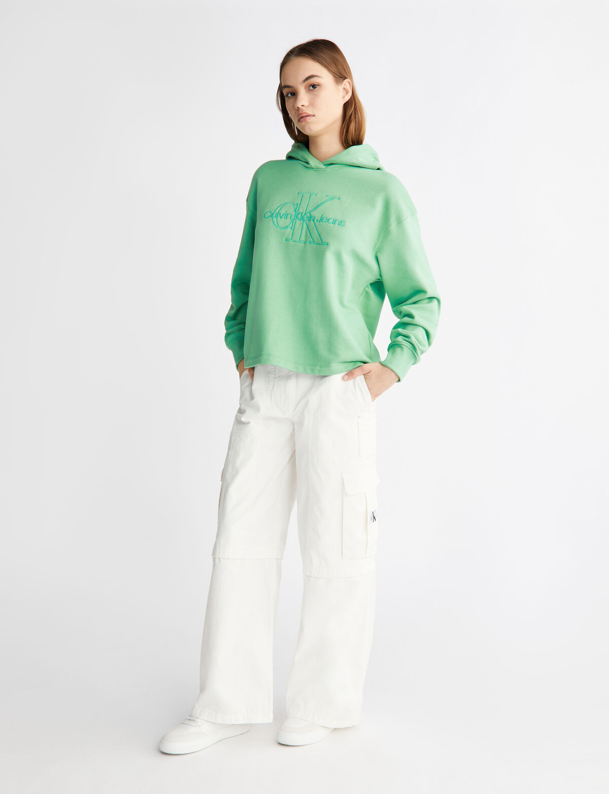 Calvin Klein Monologo Hoodie, Neptune Wave - Sweatshirts & Hoodies | Sweatshirts