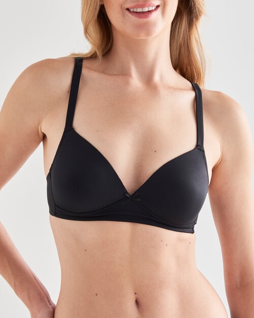 Honey Vegas Wirefree First Bra, Black, AA-C product photo