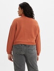 Levis Plus Cosmo 1/4 Zip Sweat, Baked Clay product photo View 02 S