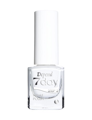 Depend 7 Day Nail Polish, Pure White product photo
