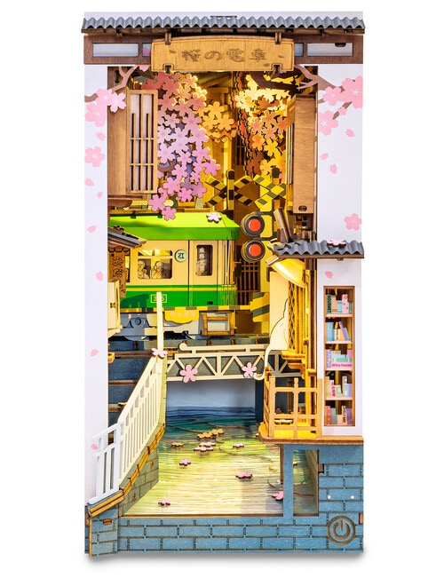 Rolife Sakura Densya DIY Book Nook, TGB01 product photo View 02 L