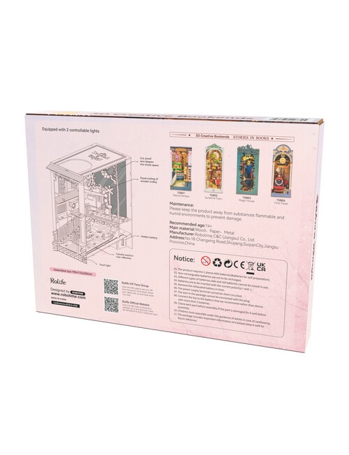 Rolife Sakura Densya DIY Book Nook, TGB01 product photo View 05 L