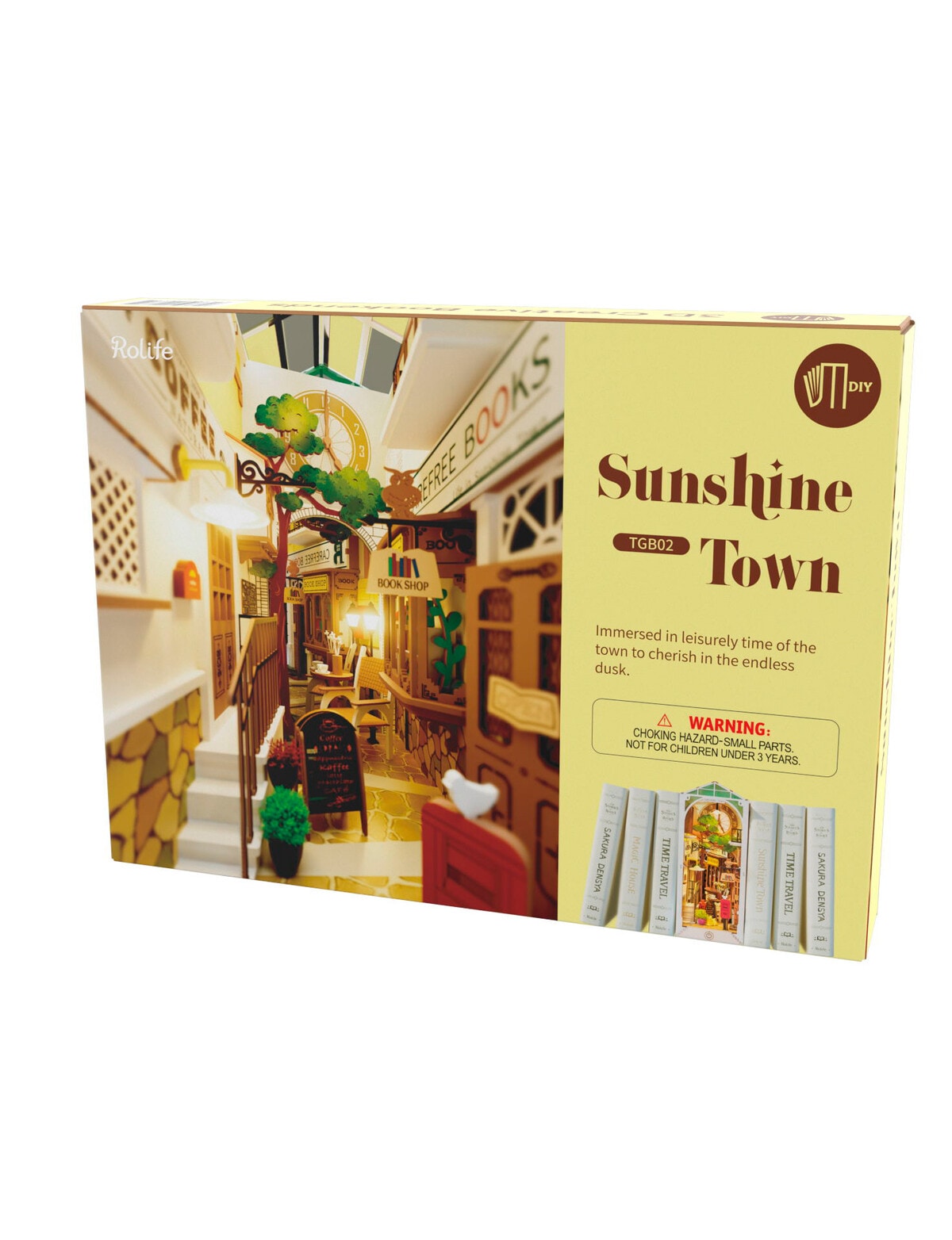 DIY Kits Rolife Book Nook Kit, Sunshine Town - Arts & Crafts
