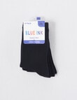 Blue Ink Cotton Rich Crew Sock, 4-Pack, Navy product photo
