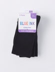 Blue Ink Cotton Rich Knee High Sock, 3-Pack, Black product photo View 02 S