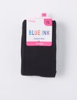 Blue Ink Cotton Rich Tights, Black product photo View 02 S