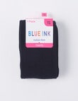 Blue Ink Cotton Rich Tights, Navy product photo View 02 S